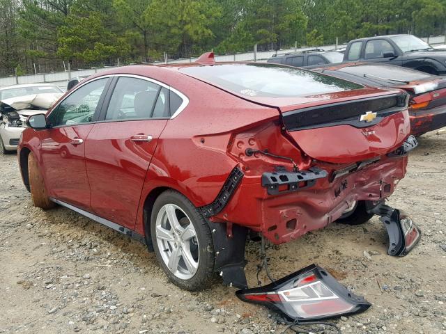 1G1RA6S50JU132971 - 2018 CHEVROLET VOLT LT MAROON photo 3