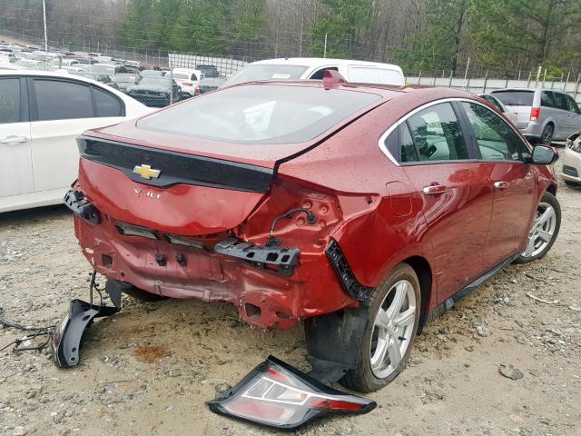 1G1RA6S50JU132971 - 2018 CHEVROLET VOLT LT MAROON photo 4