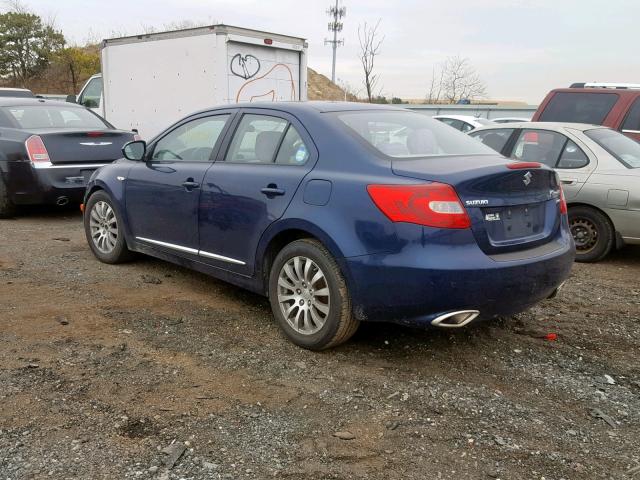 JS2RF9A31D6100300 - 2013 SUZUKI KIZASHI SE BLUE photo 3