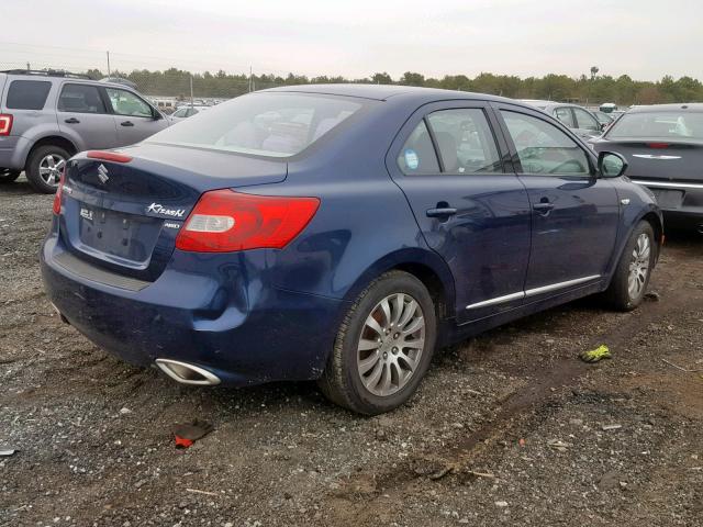 JS2RF9A31D6100300 - 2013 SUZUKI KIZASHI SE BLUE photo 4