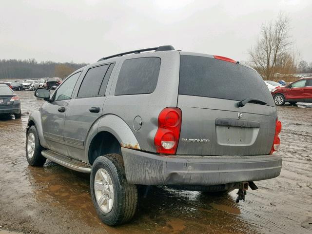 1D4HB38N15F610799 - 2005 DODGE DURANGO ST GRAY photo 3