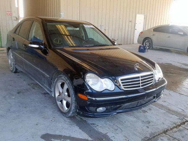 WDBRF52H76F732488 - 2006 MERCEDES-BENZ C GENERATI BLACK photo 1