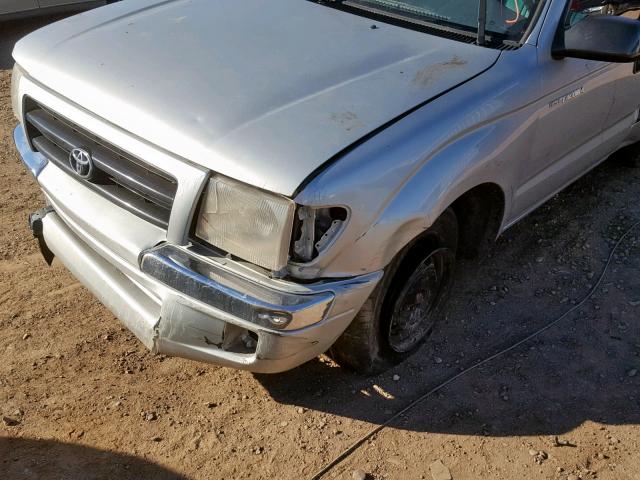 5TENL42N3YZ704329 - 2000 TOYOTA TACOMA SILVER photo 9