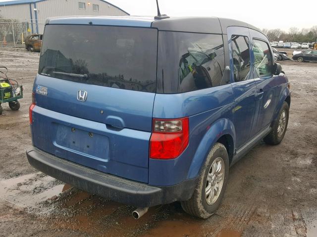 5J6YH28748L018014 - 2008 HONDA ELEMENT EX BLUE photo 4