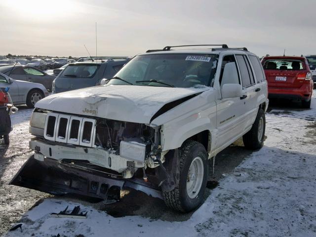 1J4GZ78S9TC334480 - 1996 JEEP GRAND CHER WHITE photo 2