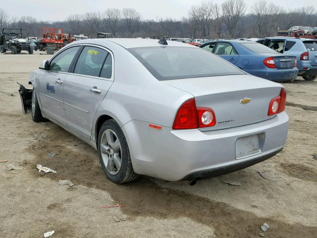 1G1ZD5E00CF319541 - 2012 CHEVROLET MALIBU 2LT SILVER photo 3