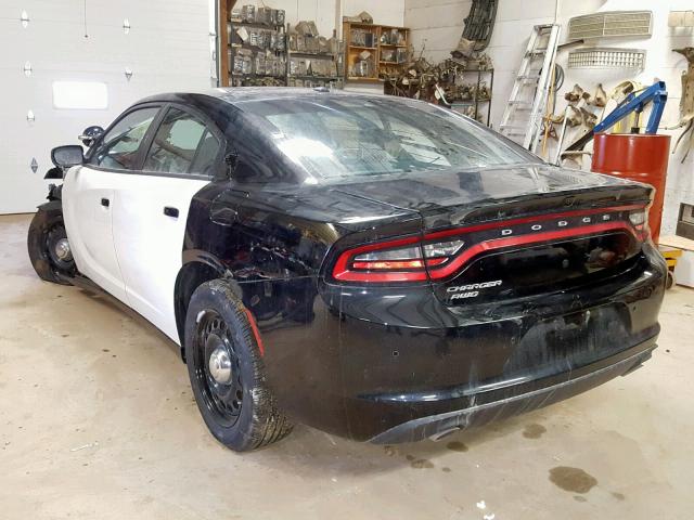 2C3CDXKT1JH303968 - 2018 DODGE CHARGER PO BLACK photo 3