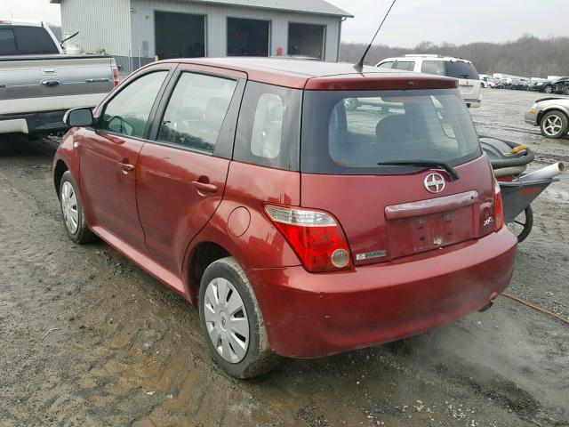 JTKKT604665019209 - 2006 TOYOTA SCION XA MAROON photo 3