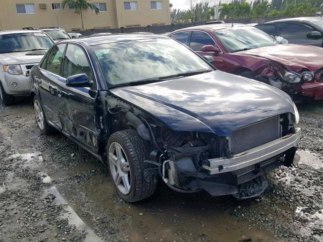 WAUDF78E68A050302 - 2008 AUDI A4 2.0T QU BLUE photo 1