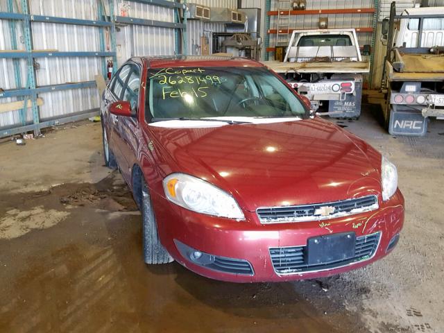 2G1WU583489288464 - 2008 CHEVROLET IMPALA LTZ RED photo 1