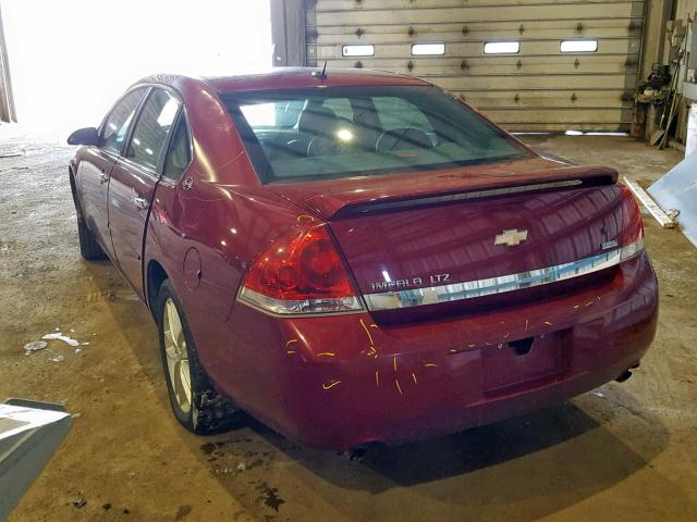 2G1WU583489288464 - 2008 CHEVROLET IMPALA LTZ RED photo 3