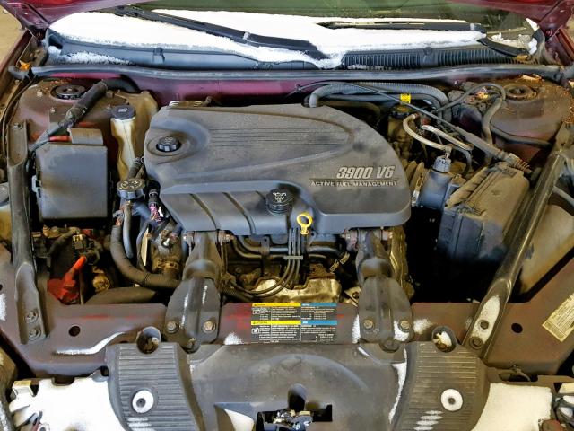 2G1WU583489288464 - 2008 CHEVROLET IMPALA LTZ RED photo 7