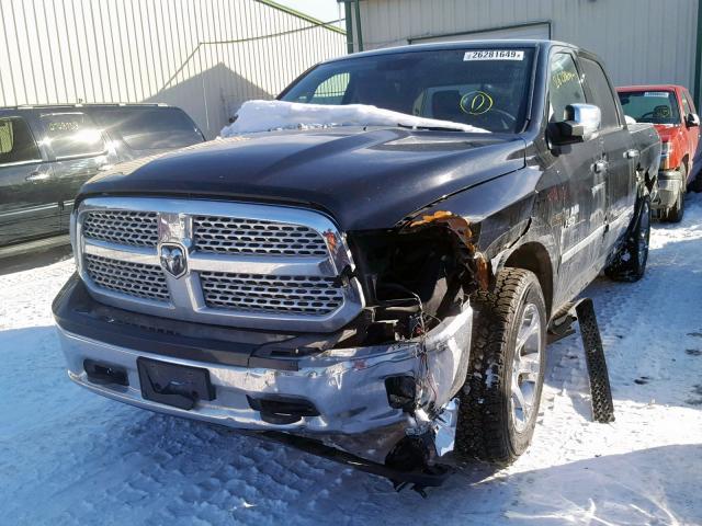 1C6RR7NT8DS619763 - 2013 RAM 1500 LARAM BLACK photo 2