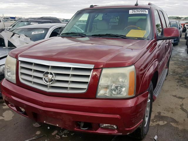 3GYFK66N94G139243 - 2004 CADILLAC ESCALADE E MAROON photo 2