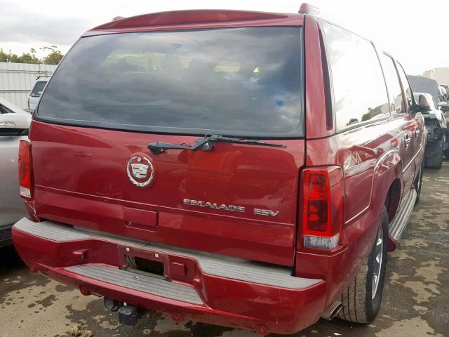 3GYFK66N94G139243 - 2004 CADILLAC ESCALADE E MAROON photo 4