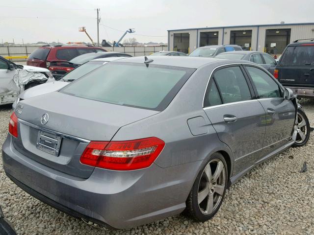 WDDHF5GB4AA056482 - 2010 MERCEDES-BENZ E 350 GRAY photo 4