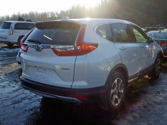 2HKRW2H80HH689497 - 2017 HONDA CR-V EXL WHITE photo 4