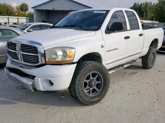 1D7KS28C26J133316 - 2006 DODGE RAM 2500 S Սպիտակ լուսանկար 2