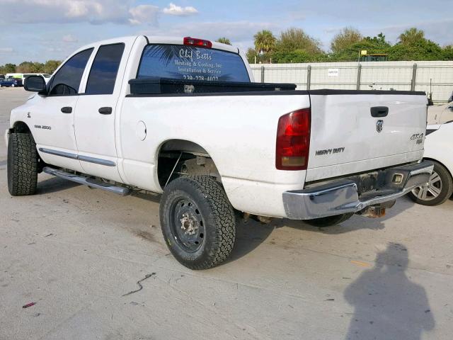 1D7KS28C26J133316 - 2006 DODGE RAM 2500 S Սպիտակ լուսանկար 3