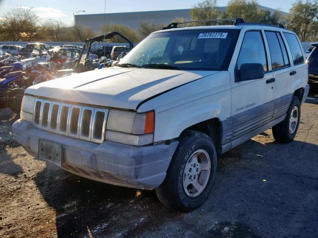 1J4GZ58S1TC355666 - 1996 JEEP GRAND CHER WHITE photo 2