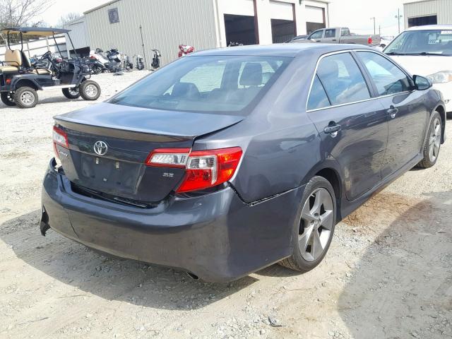 4T1BF1FK8EU337145 - 2014 TOYOTA CAMRY L GRAY photo 4