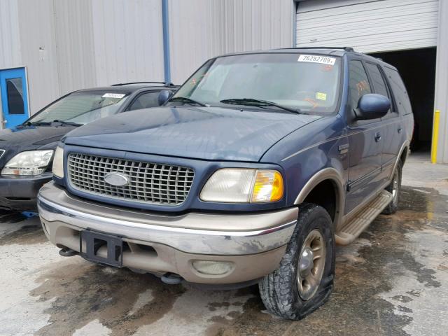 1FMPU18L6YLB12265 - 2000 FORD EXPEDITION BLUE photo 2
