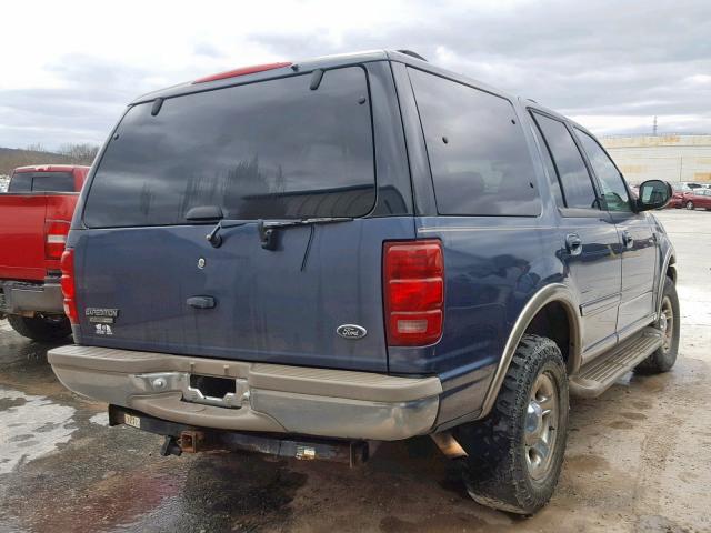 1FMPU18L6YLB12265 - 2000 FORD EXPEDITION BLUE photo 4