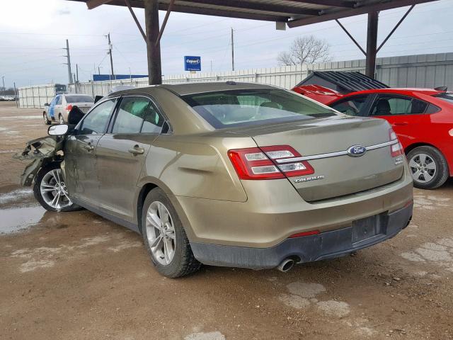 1FAHP2E86DG215443 - 2013 FORD TAURUS SEL GREEN photo 3