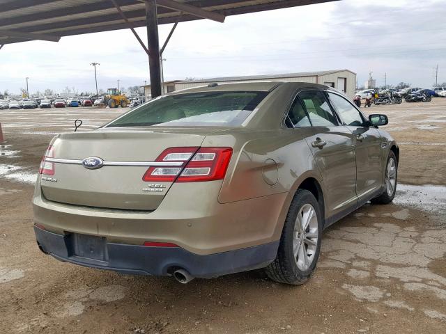 1FAHP2E86DG215443 - 2013 FORD TAURUS SEL GREEN photo 4