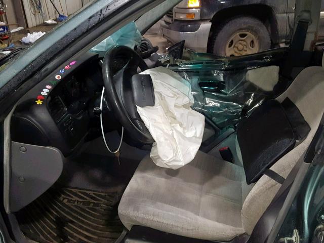 4S3BH6356Y7300074 - 2000 SUBARU LEGACY L GREEN photo 5