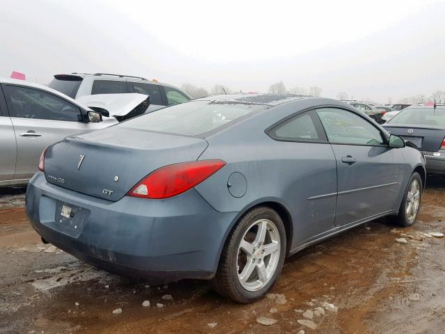 1G2ZH178264192528 - 2006 PONTIAC G6 GT BLUE photo 4