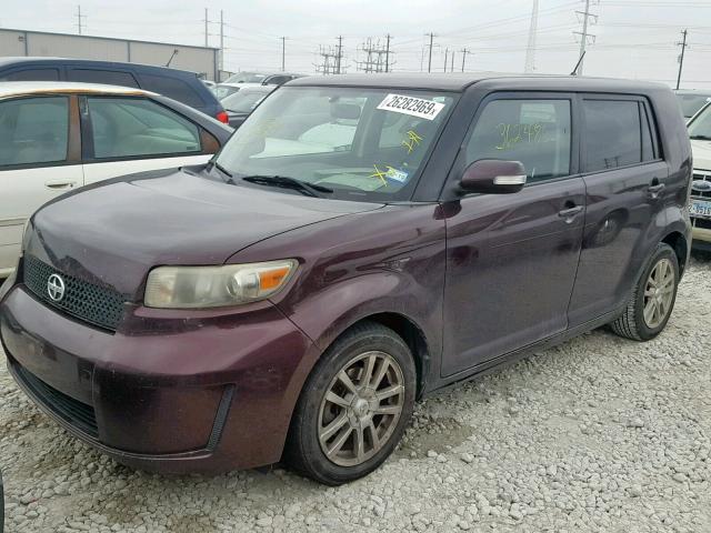 JTLKE50EX81026909 - 2008 TOYOTA SCION XB 紫色 照片 2