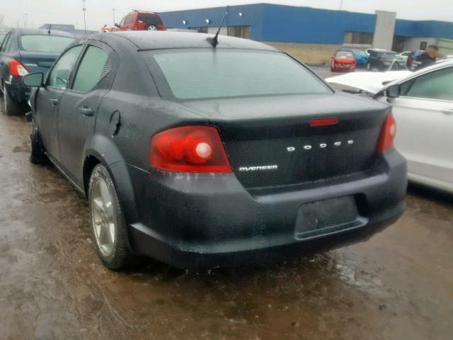 1B3BD2FB8BN544142 - 2011 DODGE AVENGER LU BLACK photo 3