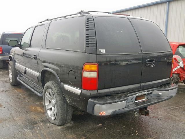 3GKGK26G71G123594 - 2001 GMC YUKON XL K BLACK photo 3