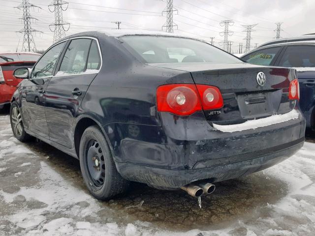 3VWRF71K46M788668 - 2006 VOLKSWAGEN JETTA 2.5 BLACK photo 3