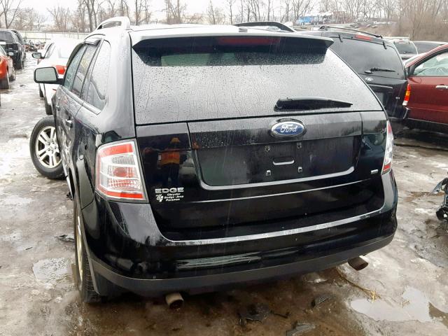 2FMDK46C77BA77845 - 2007 FORD EDGE SE BLACK photo 3