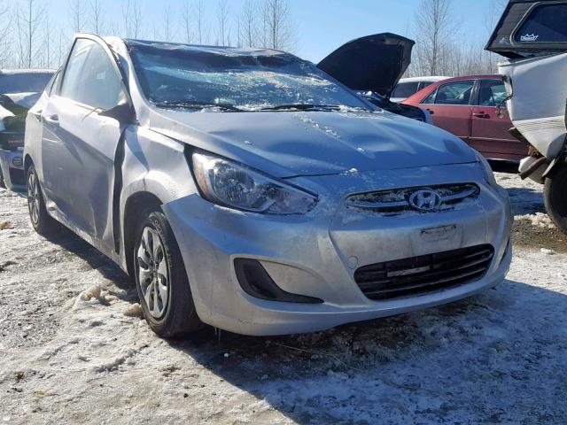 KMHCT4AE7GU106935 - 2016 HYUNDAI ACCENT SE SILVER photo 1