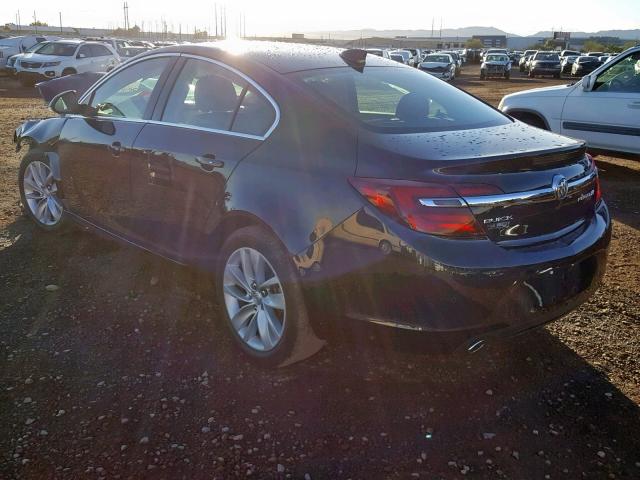 2G4GN5EX7F9253376 - 2015 BUICK REGAL PREM BLUE photo 3