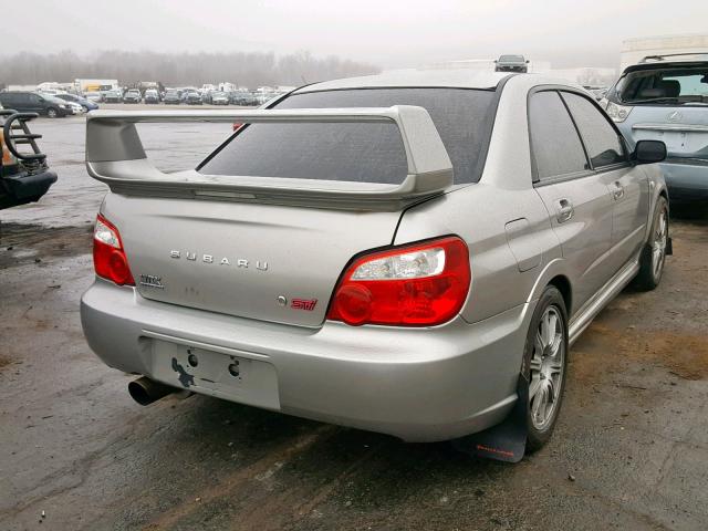 JF1GD70695L519236 - 2005 SUBARU IMPREZA WR GRAY photo 4