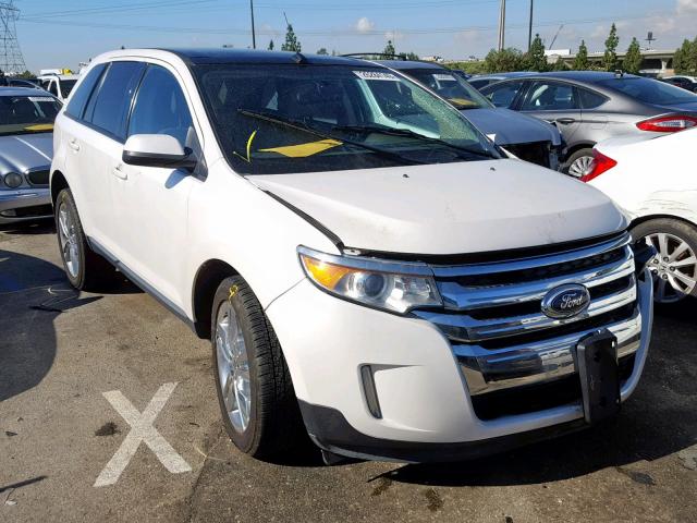 2FMDK3JC7CBA95922 - 2012 FORD EDGE SEL WHITE photo 1