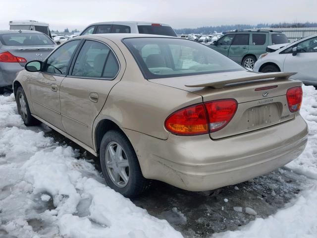 1G3NL52E24C208694 - 2004 OLDSMOBILE ALERO GL GOLD photo 3