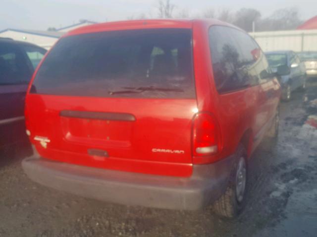 2B4GP25R6WR598524 - 1998 DODGE CARAVAN RED photo 4