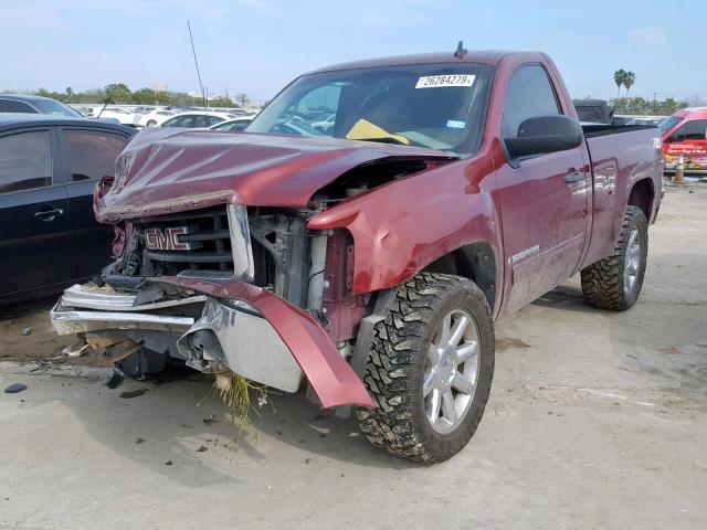 1GTEC24069Z222327 - 2009 GMC SIERRA C15 MAROON photo 2