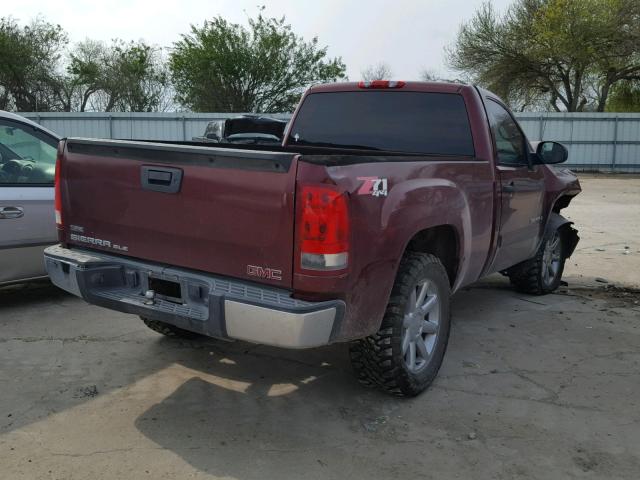 1GTEC24069Z222327 - 2009 GMC SIERRA C15 MAROON photo 4