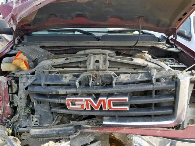 1GTEC24069Z222327 - 2009 GMC SIERRA C15 MAROON photo 7