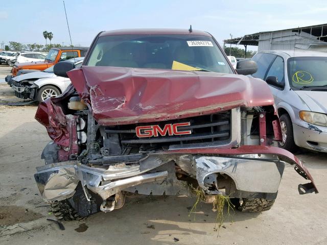 1GTEC24069Z222327 - 2009 GMC SIERRA C15 MAROON photo 9