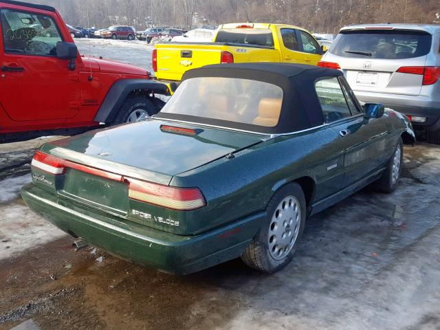 ZARBB42N0N7003147 - 1992 ALFA ROMEO SPIDER VEL GREEN photo 4