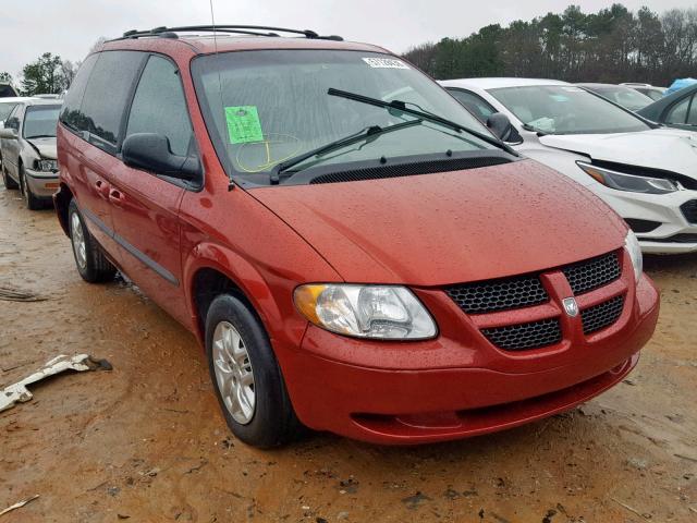 1D4GP45343B156123 - 2003 DODGE CARAVAN SP RED photo 1