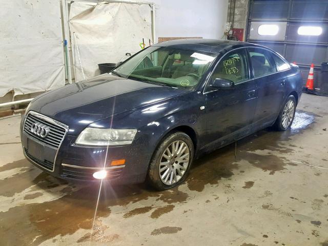 WAUDH74F56N163608 - 2006 AUDI A6 3.2 QUA BLUE photo 2