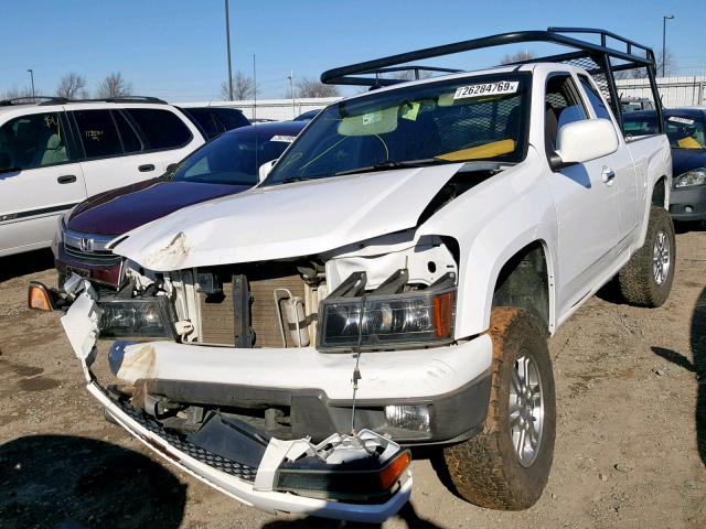 1GCJTCFE6C8148871 - 2012 CHEVROLET COLORADO L WHITE photo 2